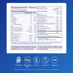 Pure Encapsulations PureLean Protein scoop beside bottle for convenient portion control