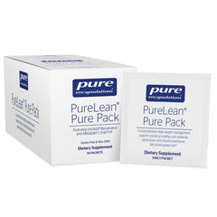 Pure Encapsulations PureLean Pure Pack bottle on a clean counter for metabolic support.