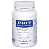Pure Encapsulations PureResponse Multivitamin bottle front view supports daily immune balance.