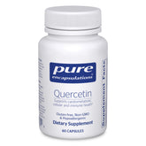 Pure Encapsulations Quercetin 500 mg bottle front for antioxidant support.