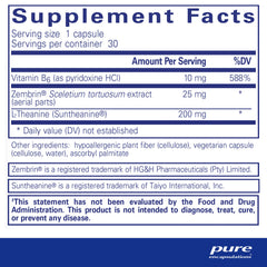 Pure Encapsulations Rapid Calm capsules, ready for as-needed relaxation during demanding tasks.
