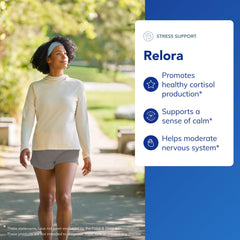 Relora label closeup highlights transparent ingredients and quality