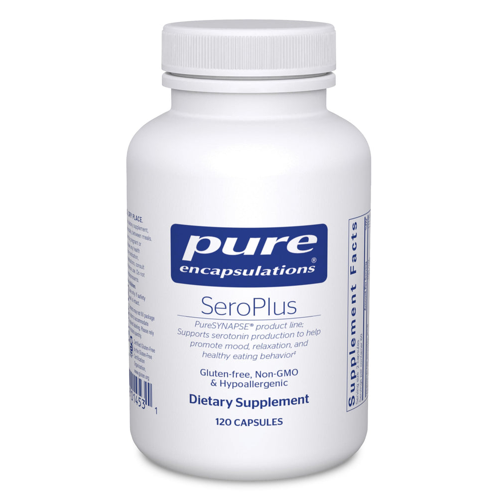 Pure Encapsulations SeroPlus bottle front view illustrating calm, balanced mood support.