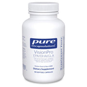 Pure Encapsulations VisionPro en botella, foco EPA/DHA/GLA para apoyar la producción de lágrimas