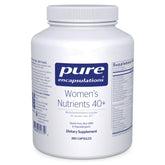 Pure Encapsulations Women's Nutrients 40+ bottle front for daily vitality