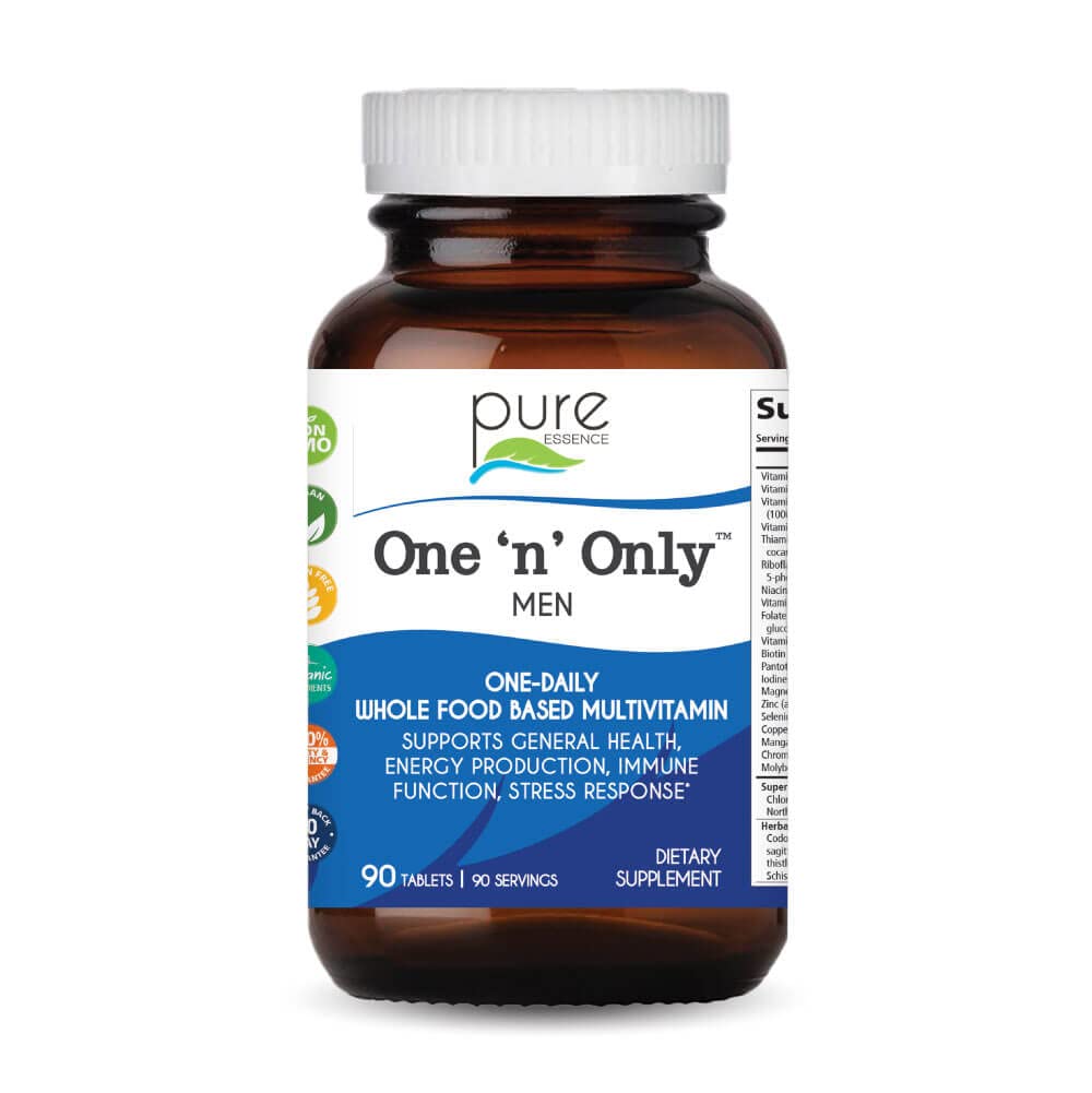 Pure Essence Labs One N Only bottle front view for daily vitality