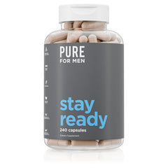 Pure for Men Stay Ready Fiber bottle for daily fiber support.
