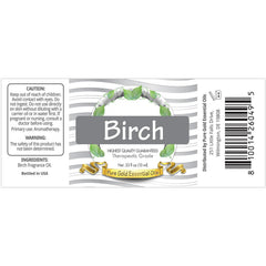 Pure Gold Birch Oil diffuser ambience demonstrates crisp birch aroma for winter spaces and scent work.