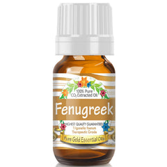 Pure Gold Fenugreek oil bottle with dropper for precise application in skincare and hair care routines