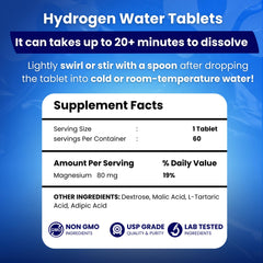 PURE HEALTH MAX PHM tablets dissolving in water demonstrate quick preparation.