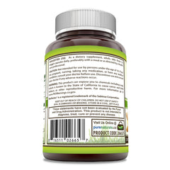 Pure Naturals label shows 60 servings and third-party testing.