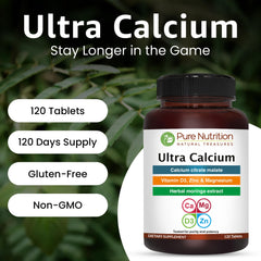 Ultra Calcium bottle on kitchen counter for easy daily routine