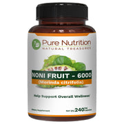 Pure Nutrition Noni extract bottle front, 240 capsules for daily wellness.