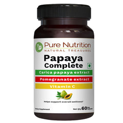 Pure Nutrition Papaya Complete bottle front view for digestive support.