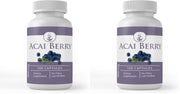 PURE ORIGINAL INGREDIENTS Acai Berry capsules in bottle for convenient daily polyphenol support.