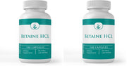PURE ORIGINAL INGREDIENTS Betaine HCl bottle front shows a pure, additive-free capsule option.