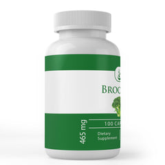 Pure Original Ingredients broccoli extract capsules closeup emphasizes single-ingredient formula for trusted quality