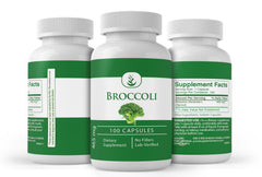 Pure Original Ingredients broccoli extract capsules packaging box front conveys minimalist, additive-free branding