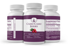 Packaging shot shows Utah-made presentation from Pure Original Ingredients Camu Camu Capsules
