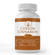 PURE ORIGINAL INGREDIENTS Ceylon Cinnamon capsule close-up showing pure, additive-free spice for daily use.
