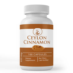 PURE ORIGINAL INGREDIENTS Ceylon Cinnamon capsule close-up showing pure, additive-free spice for daily use.