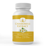 Pure Original Chamomile Extract capsules bottle front for a pure daily supplement