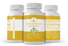 Packaging box of Pure Original Chamomile Extract displayed for storage