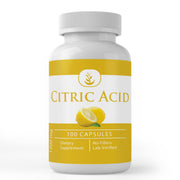 PURE ORIGINAL INGREDIENTS Citric Acid capsules bottle with precise dosing