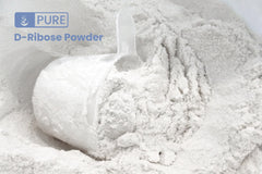 Pure Original Ingredients D-Ribose gluten-free label on the bottle.