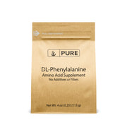 Pure Original DL-Phenylalanine powder bottle—additive-free purity for daily supplements