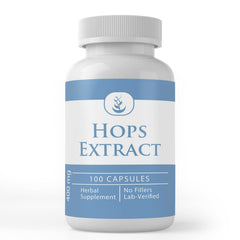 PURE ORIGINAL INGREDIENTS hops extract bottle with pure additive-free capsules for daily wellness