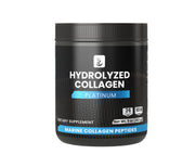 PURE ORIGINAL INGREDIENTS hydrolyzed marine collagen powder bottle for daily protein support.