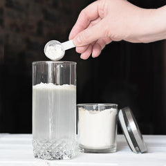 Pure Original Ingredients Inositol powder bottle on kitchen counter, suggesting easy daily routines