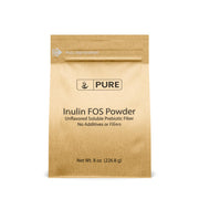 Pure Original Ingredients Inulin FOS Powder bottle, ideal for easy smoothie additions.