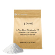 Pure Original Ingredients L-Citrulline DL-Malate powder bottle for pure daily supplementation.