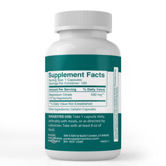 Pure Original Ingredients magnesium citrate label highlights lab-verified quality