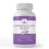 Pure Original Ingredients marshmallow-root capsules in bottle for easy daily use.