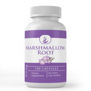 Pure Original Ingredients marshmallow-root capsules in bottle for easy daily use.