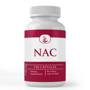 PURE ORIGINAL INGREDIENTS NAC bottle front with pure capsules for clear supplement choice