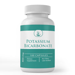 Pure Original Ingredients Potassium Bicarbonate capsules bottle, pure and convenient daily use.