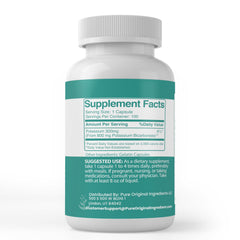Pure Original Ingredients capsules close-up show single-ingredient formula with no additives.