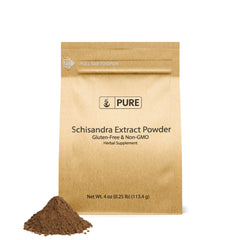 Pure Original Ingredients Schisandra powder bottle highlights pure extract for daily use.