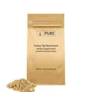 Pure Original Ingredients turkey tail mushroom powder 1lb bottle, premium packaging and quality ingredients