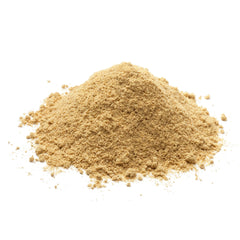 Pure Original Ingredients turkey tail mushroom powder label jar, non-GMO ingredients highlighted