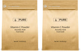 PURE ORIGINAL INGREDIENTS Vitamin C Powder bottle close-up for skin vitality.
