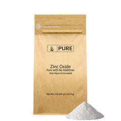 Pure Original Ingredients Zinc Oxide packaging in eco-friendly materials for safe, sustainable storage.