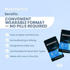 Pure Patch Focus Alpha GPC close-up highlights key ingredient.