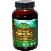 PURE PLANET Spirulina 100 CT bottle front view for protein-rich daily nutrition