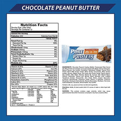 Chocolate Peanut Butter bars stacked, protein-rich snack for post-workout recovery.