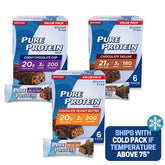 Pure Protein Bars Variety Pack front display, convenient fuel for workouts and on-the-go snacking.